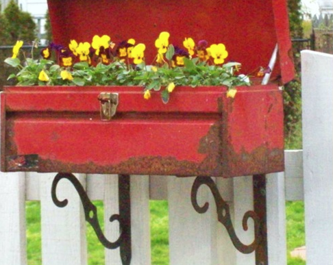 Toolbox planter
