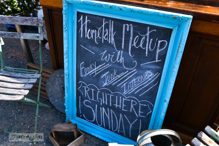 Lucketts Eve-chalkboard sign blue frame