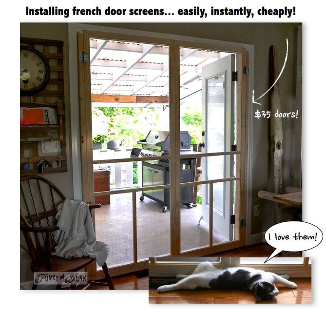 Installing Screen Doors On French Doors Easy And Cheap