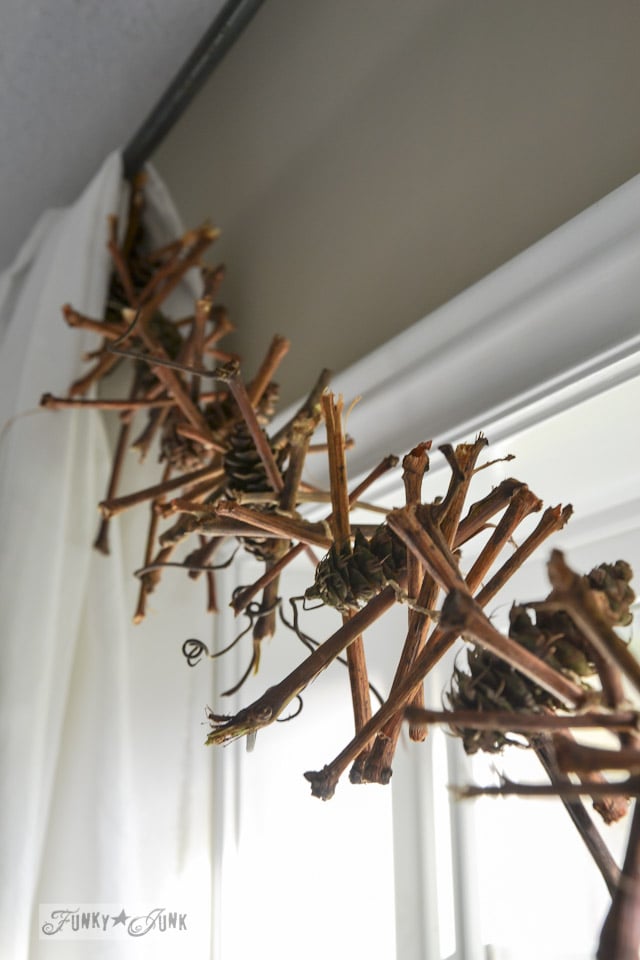 4 Foot Twig Garland - Brown