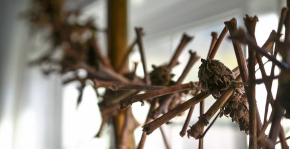 DIY twig and pinecone garland twig pinecone garland