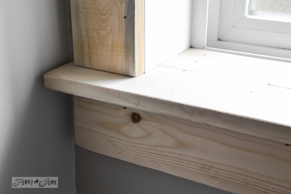 How To Make A Farmhouse Window With Moulding