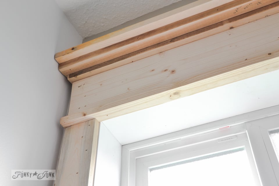 How To Make A Farmhouse Window With Moulding