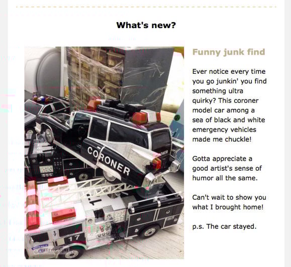 Introducing Funky Junk's new junky updates in one sweet newsletter - join in! via FunkyJunkInteriors.net
