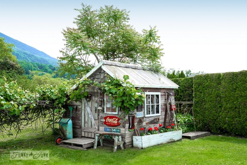 from greenhouse to rustic garden shed part 4 - the reveal