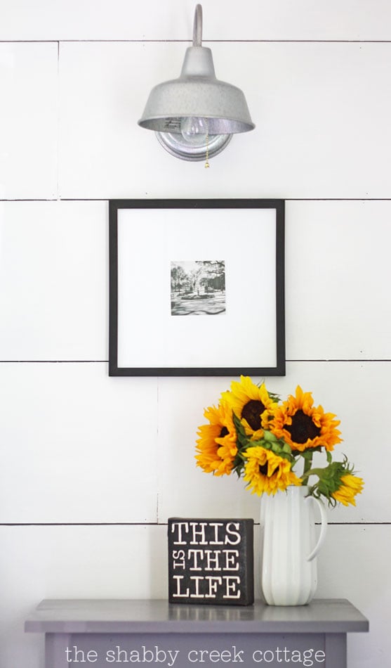 plank wall Shabby Creek Cottage plank wall Shabby Creek Cottage