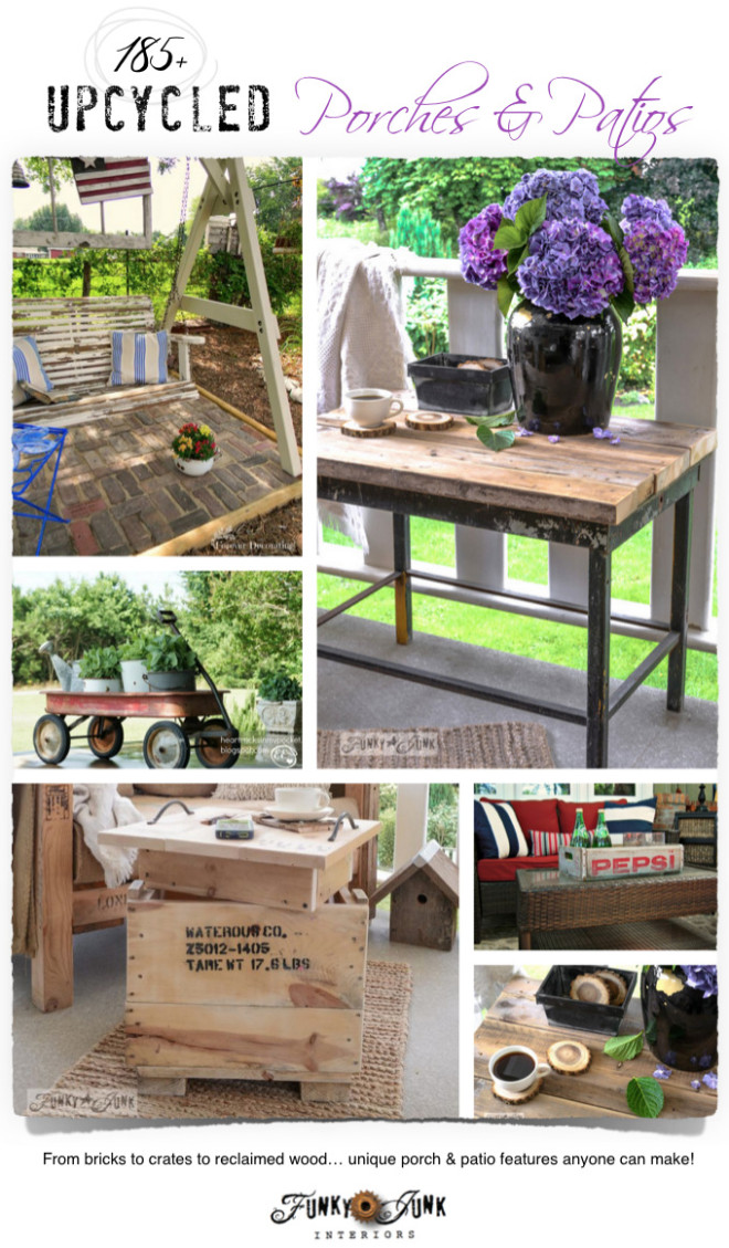 185 upcycled porches and patios - unique ideas for outdoor living!Funky ...