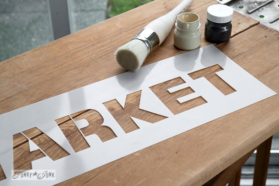 make this christmas arrow sign with stencilsfunky junk interiors how to make a letter stencil