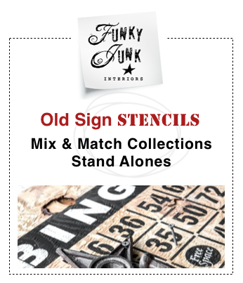 Funky Junk's Old Sign Stencils / funkyjunkinteriors.net