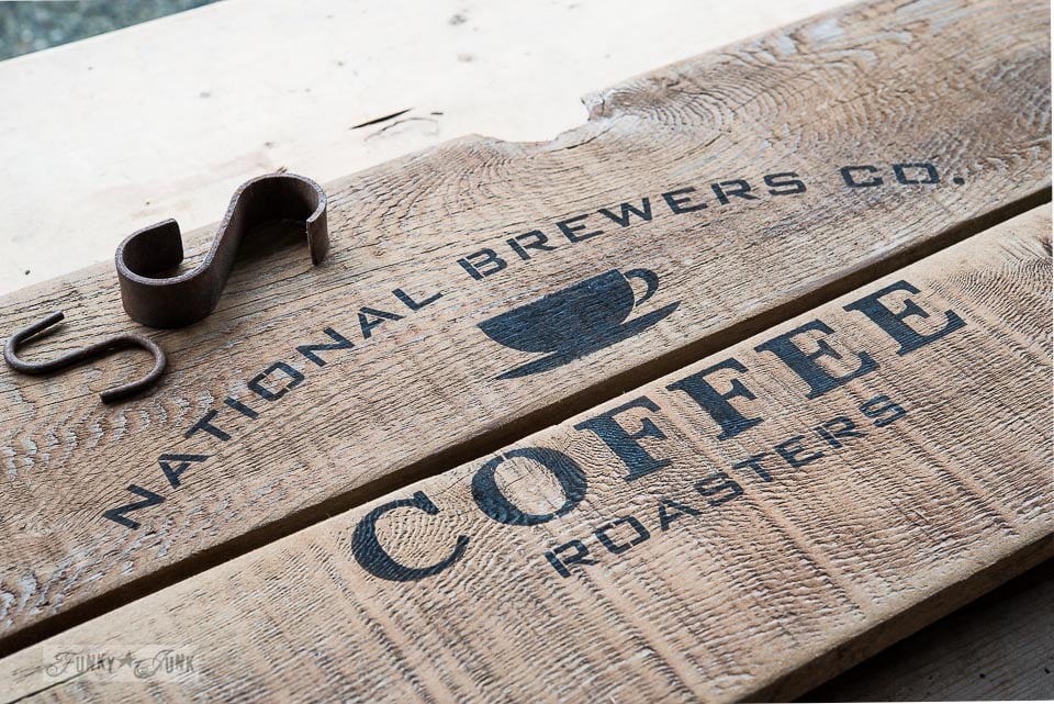 National Brewers Coffee by Funky Junk's Old Sign Stencils