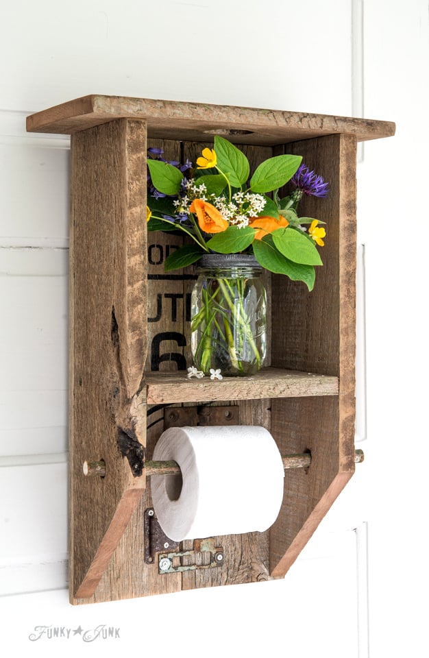 Pallet Wood Over-the-Sink Window Shelf (Kitchen Update 5)