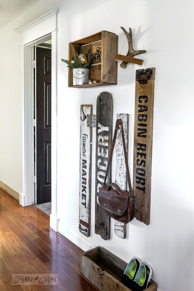 Upcycled sales coat hooks