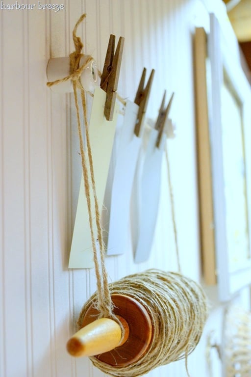 Basement craft room reveal, by Harbour Breeze, featured on Funky Junk Interiors Basement craft room reveal, by Harbour Breeze, featured on Funky Junk Interiors