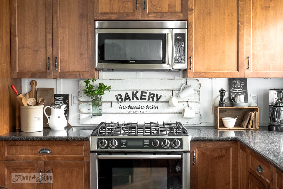 Shiplap Styled Bakery Kitchen Sign