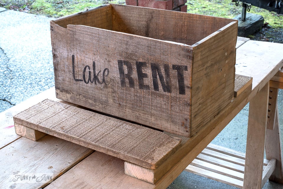 How to build the base for an old crate stencil storage trolley | funkyjunkinteriors.net
