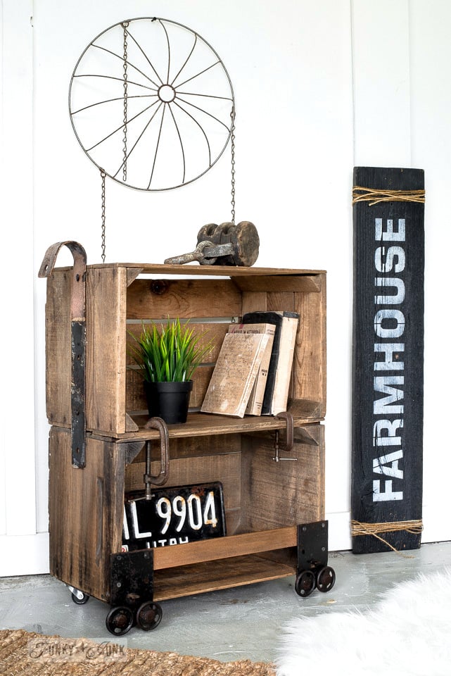 Crate side table online