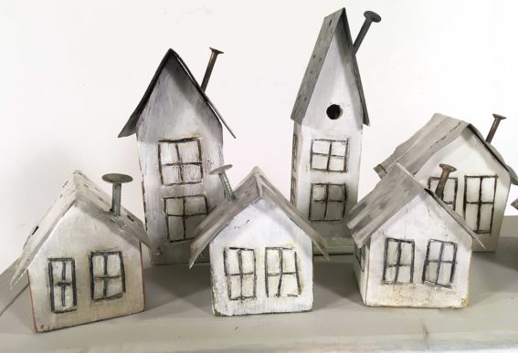 tiny village with nail chimneys