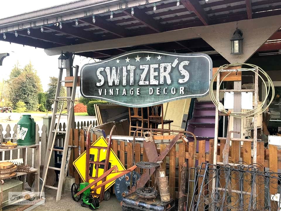 Antique shopping at Switzer's Vintage Decor in Chilliwack, BC Canada