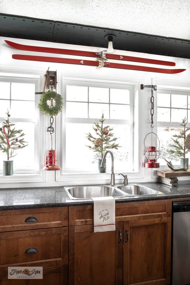 Modern Christmas Kitchen Decor with a Vintage Feel - A Slice of Style