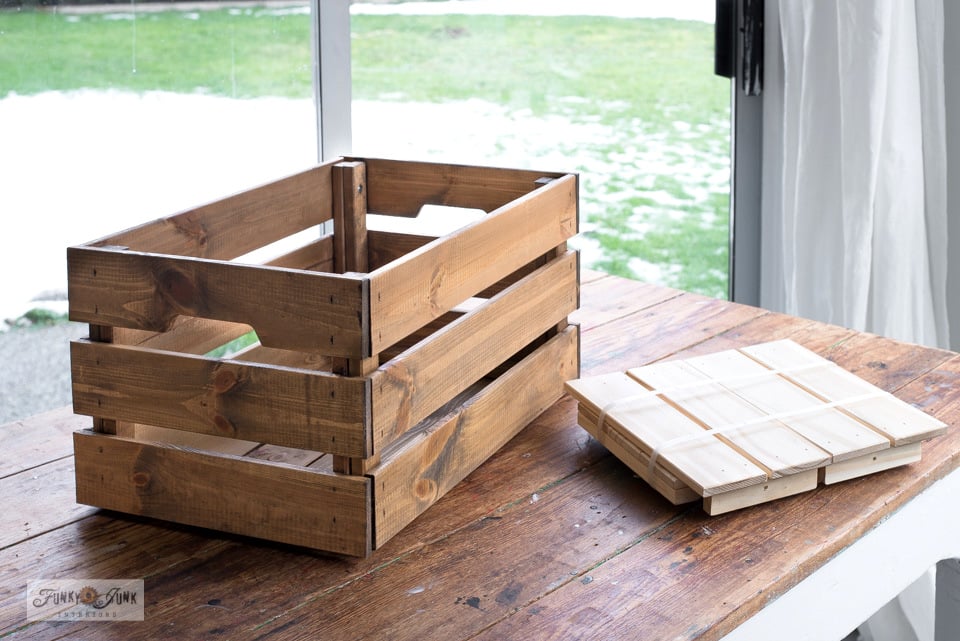 Easy DIY Yarn Storage Shelves Using Wooden Crates - Video Tutorial