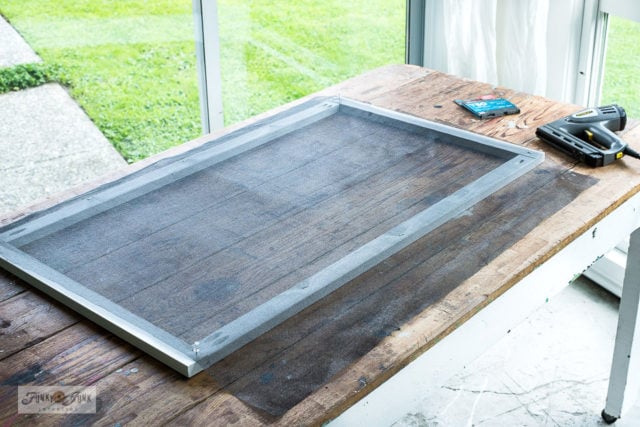 Built this easy DIY window screen with wood for tricky windows!Funky ...
