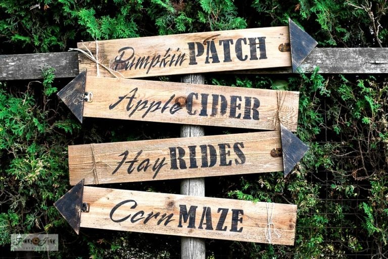 Easy wood fall directional arrow signs Funky Junk InteriorsFunky Junk