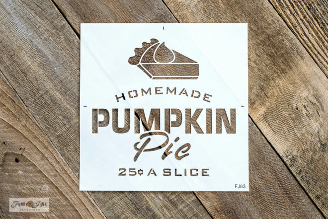 Pie Window Sign How to stencil on glass with a charming old window Pumpkin Pie sign ...