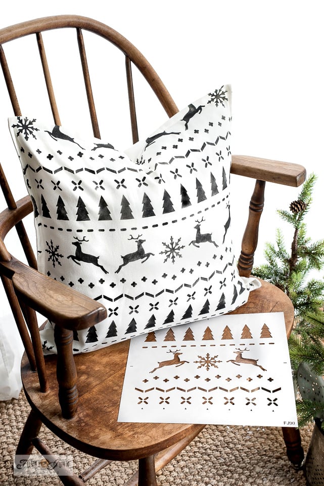 How to Turn Regular Pillows Into Christmas Pillows