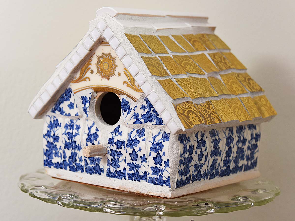 Mosaic birdhouse by Selep Imaging, featured on DIY Salvaged Junk Projects 565 on Funky Junk! Mosaic birdhouse by Selep Imaging, featured on DIY Salvaged Junk Projects 565 on Funky Junk!