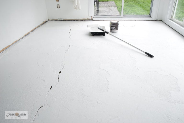 How to paint a concrete floor white Funky Junk InteriorsFunky Junk