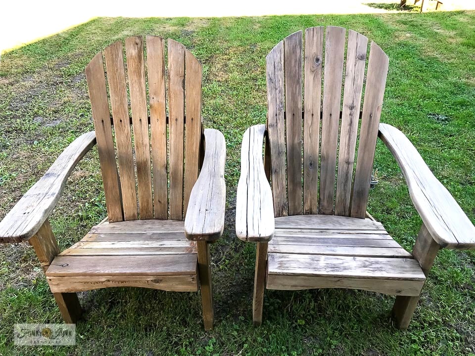 How To Make over An Adirondack Chair Pallet Style with stencils