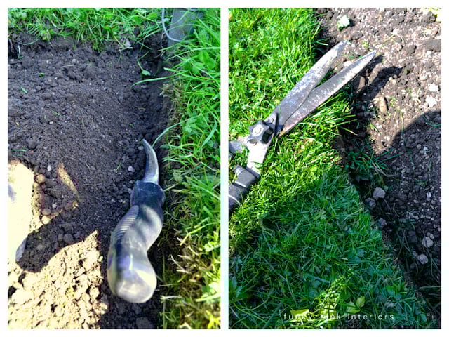 This guide shares how to edge flowerbeds like a pro using one simple garden tool! This is an easy DIY technique that offers instant and outstanding results!