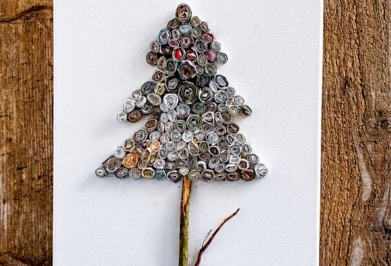 recycled Christmas tree decoration