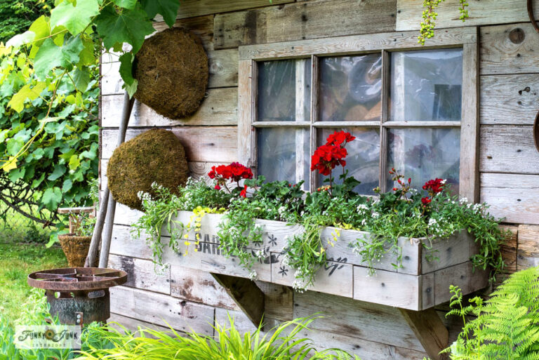 Shed Window Box DIY garden shed window boxes filled with this summer's flowersFunky ...