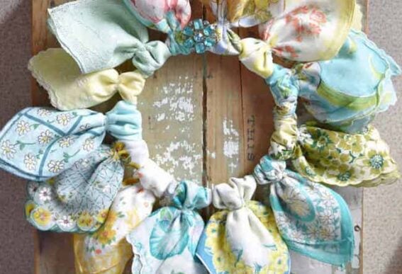 handkerchief wreath