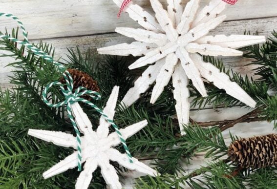 dollar tree clothespins snowflakes creatively beth
