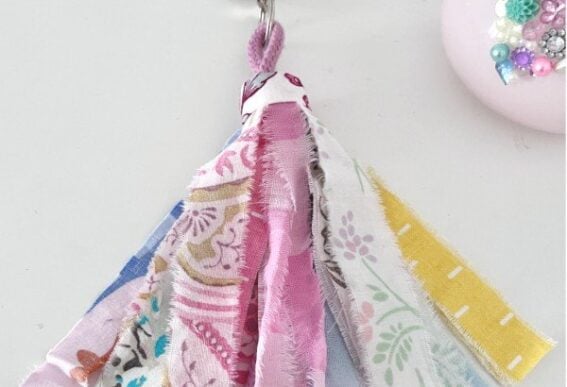 no sew fabric tassel