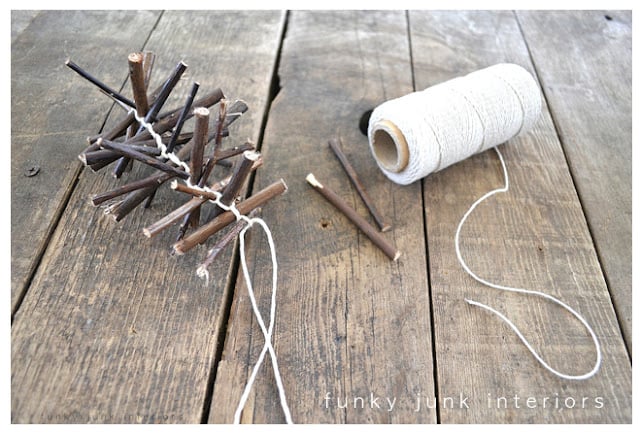 Learn how to make this rustic and charming Christmas garland from twigs... for absolutely free! Great for Christmas decorating or all season. Click to read full tutorial including helpful video!