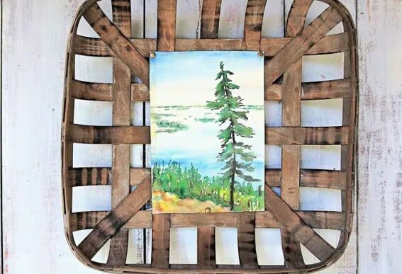 tobacco basket picture frame