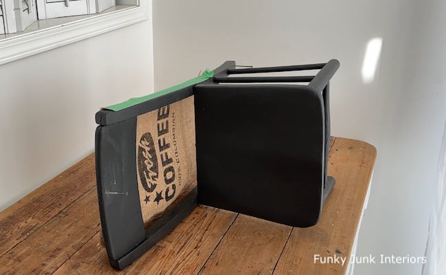 upcycled chair wall shelf