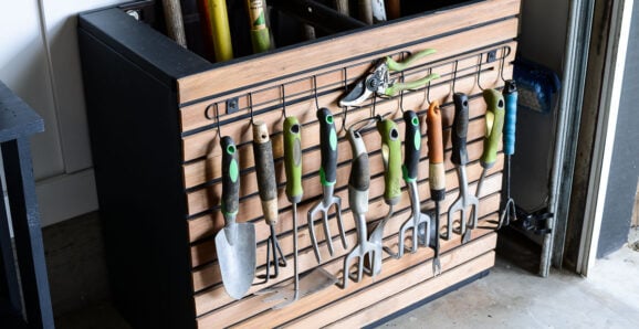 File cabinet garden tool storage DIY garden tool storage with an old file cabinet