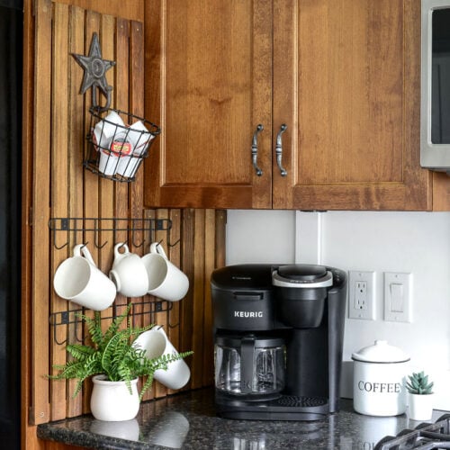 side of fridge storage rack