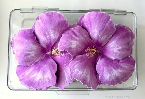 3D napkin flowers by Purple Hues And Me