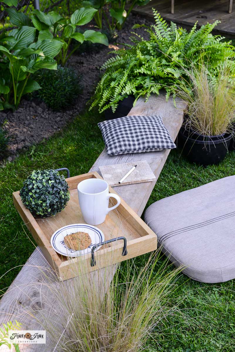 repurposed tires into bench table - things made with used tires