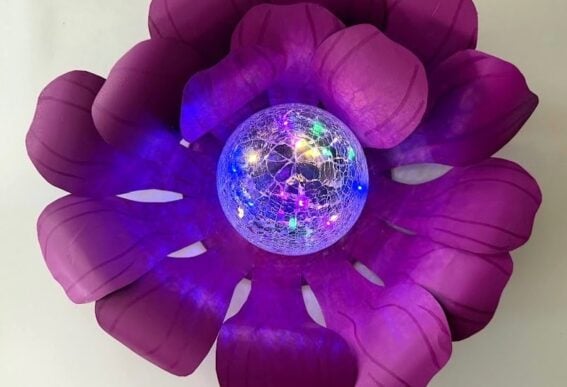 soda can solar flower