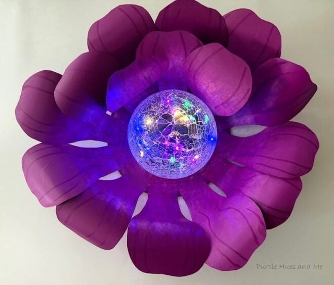 soda can solar flower