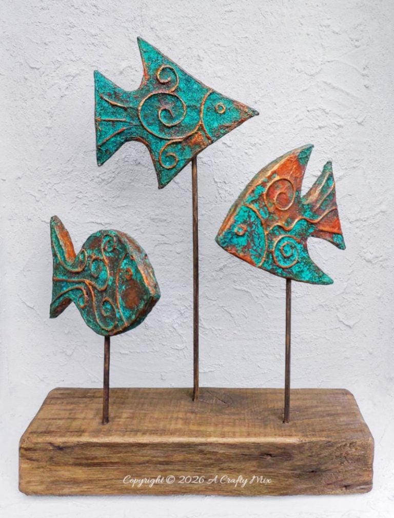 DIY copper fish by A Crafty Mix featured on New Upcycle Ideas 837