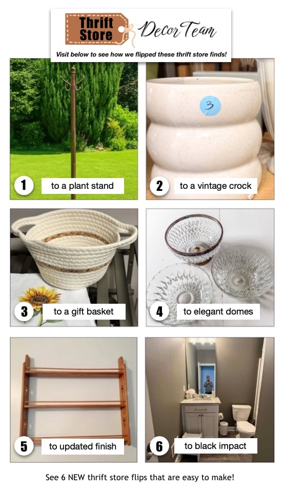 See 6 NEW thrift store flips by the Thrift Store Decor Team! featured on New Upcycle Ideas 838