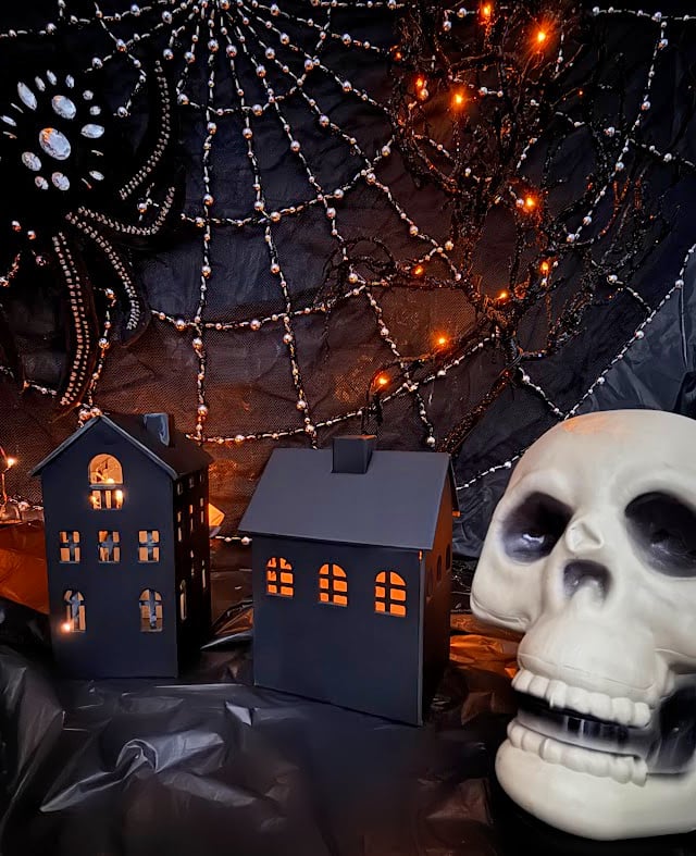 Halloween village by My Uncommon Slice of Suburbia featured on New Upcycle Ideas 848