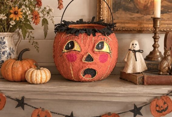 DIY vintage halloween pumpkin by Little Vintage Cottage